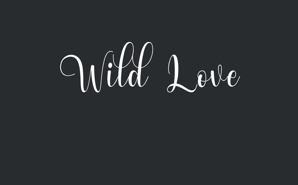 Wild Love font big