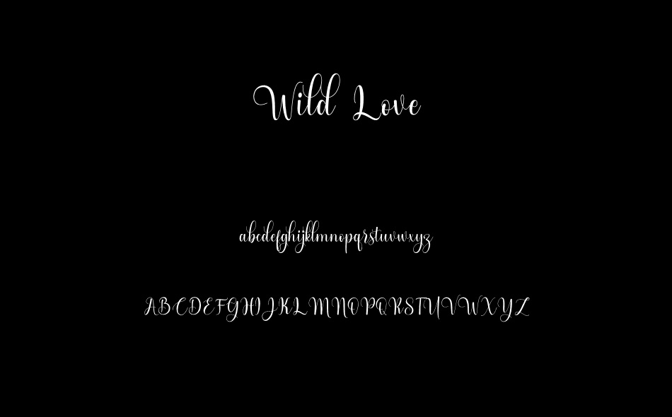 Wild Love font