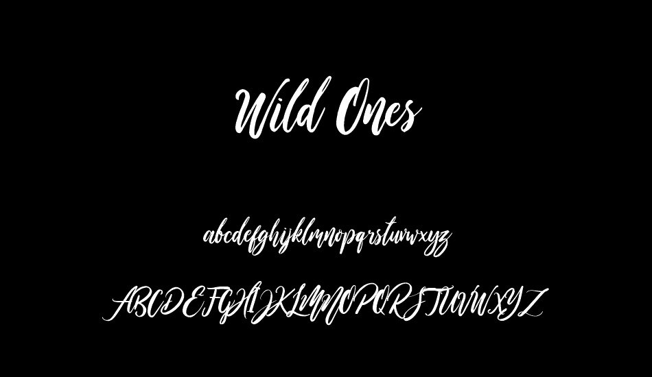 wild-ones font