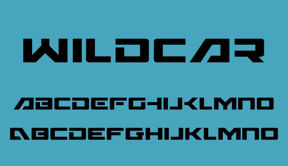 wildcard font