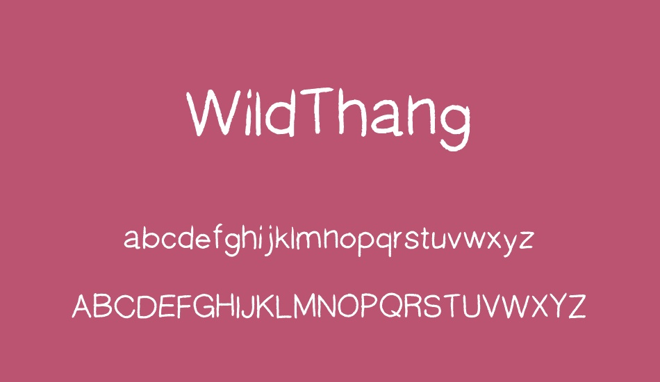 wildthang font