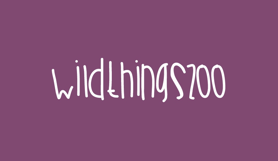 wildthingszoo font big