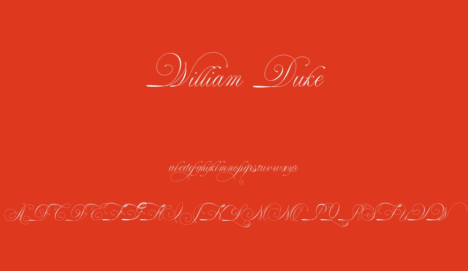 william-duke-demo font