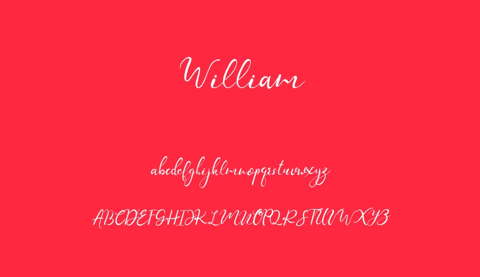 william font