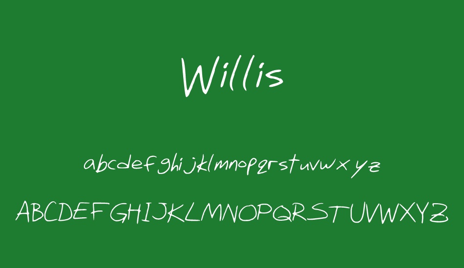 willis font