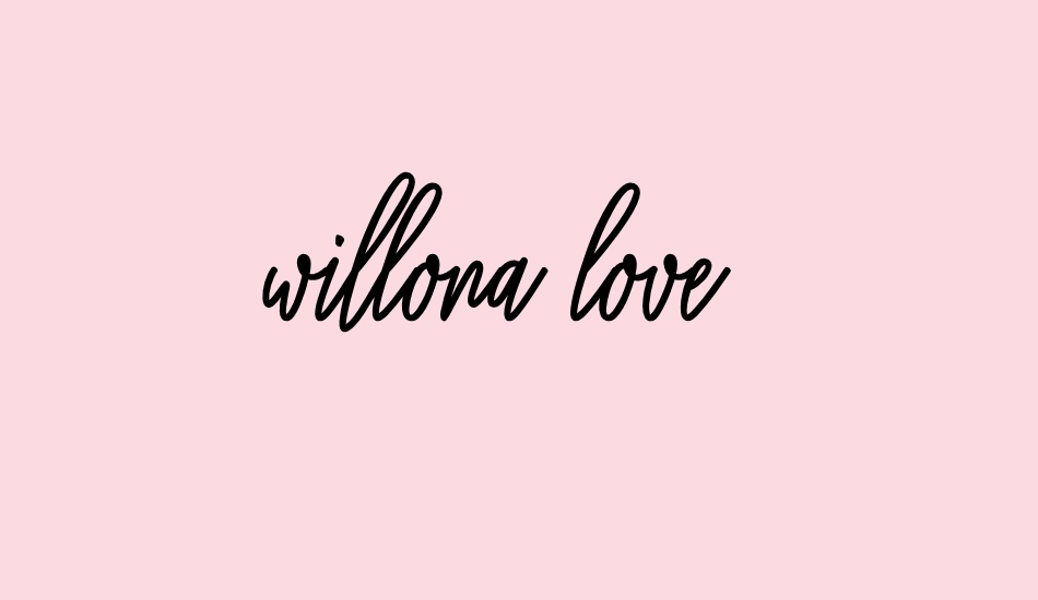 willona-love font big