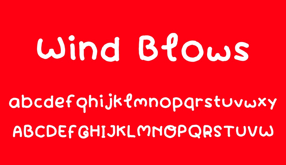 wind-blows font