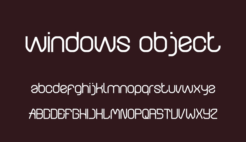 windows-object font