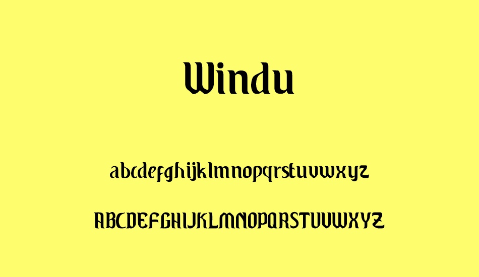 windu font