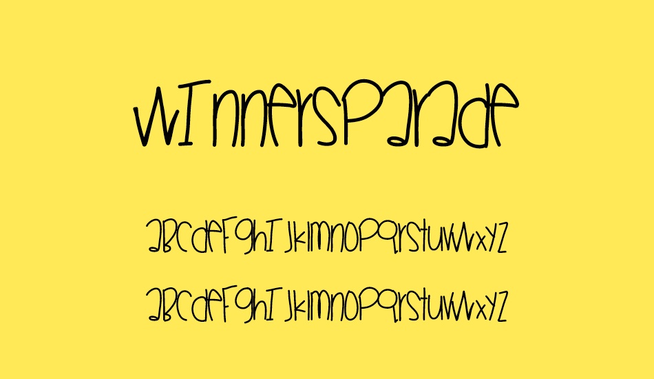 winnersparade font