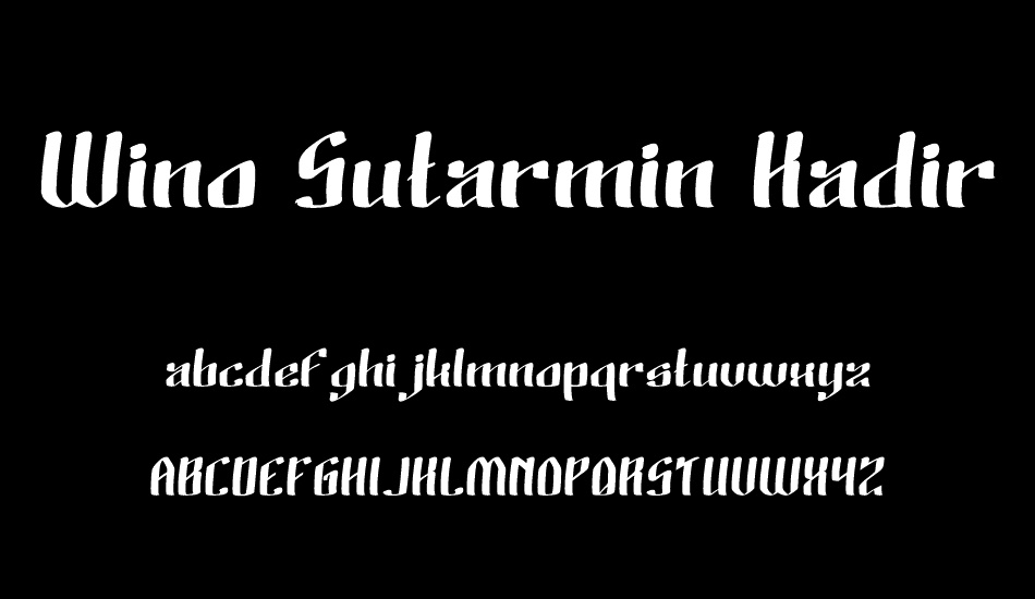 wino-sutarmin-kadir font