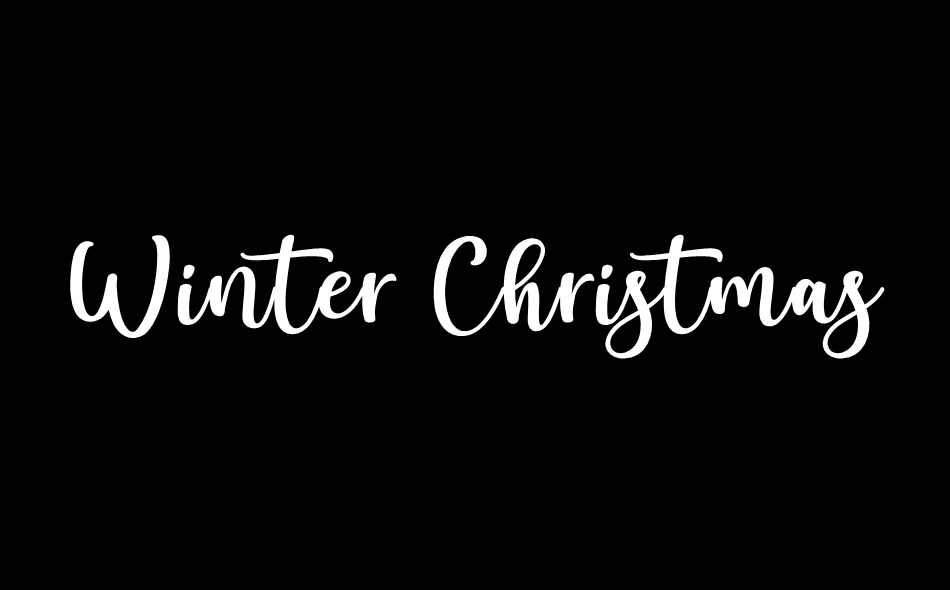 Winter Christmas font big