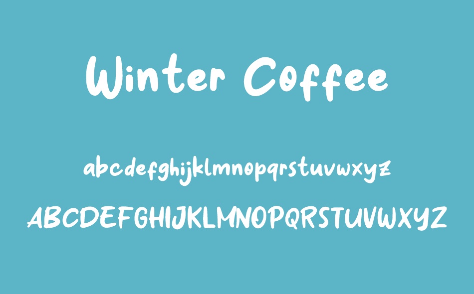 Winter Coffee font