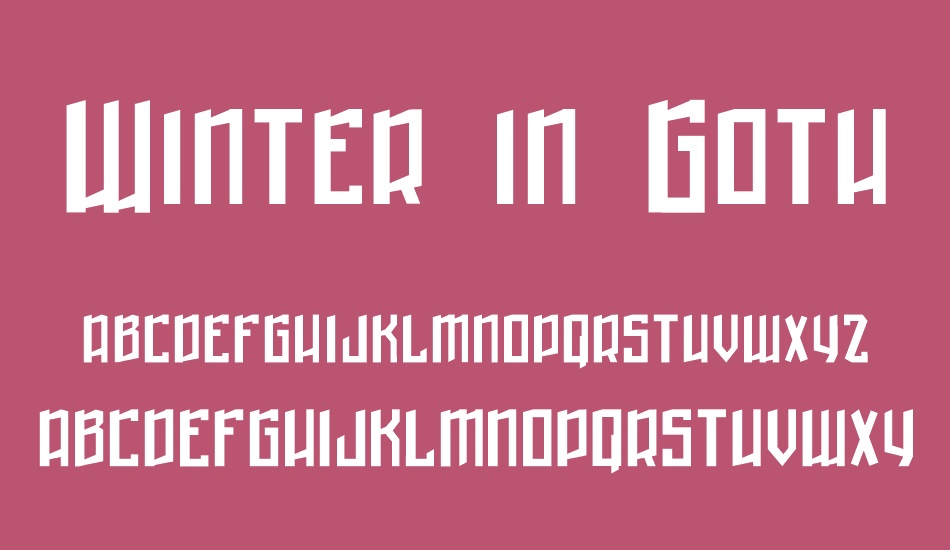 winter-in-gotham font