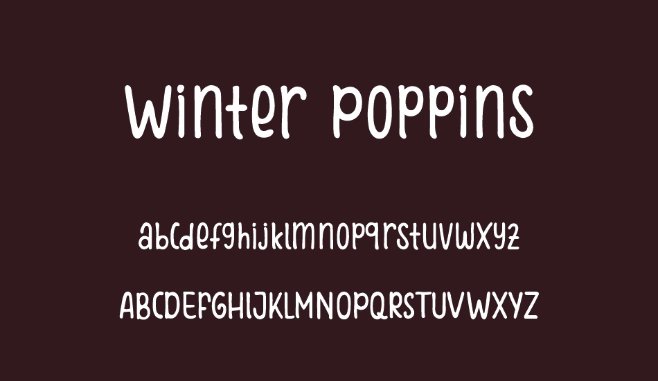 winter-poppins font