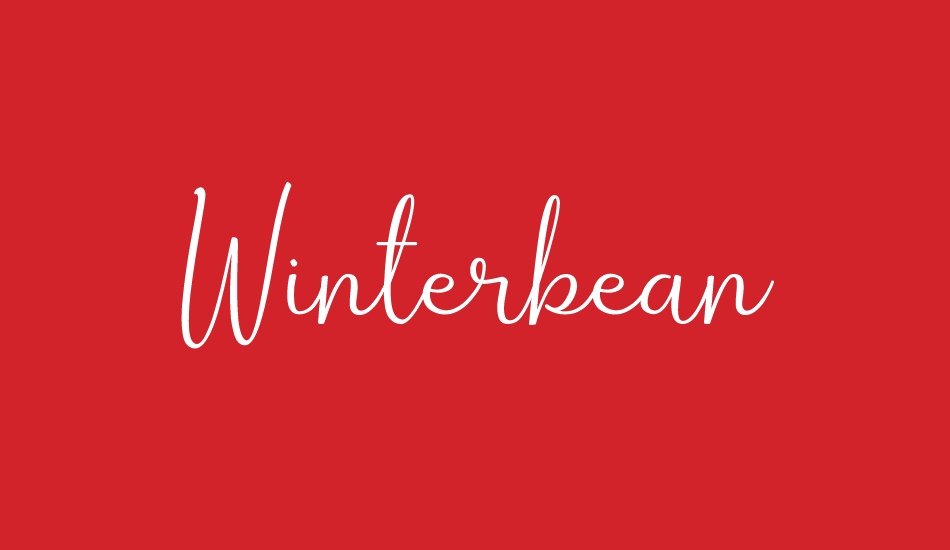 winterbean font big