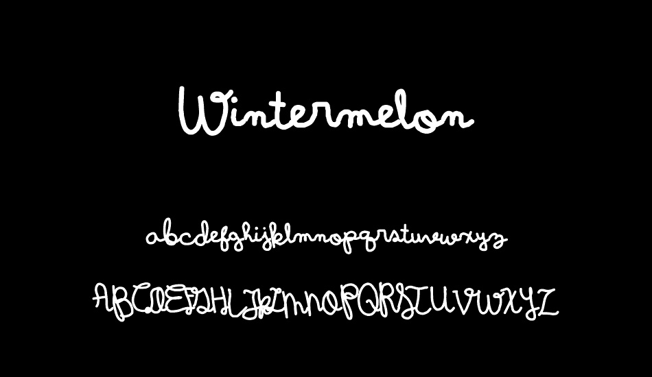 Wintermelon font