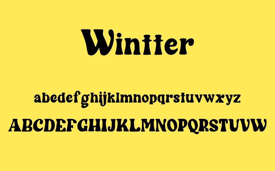 Wintter font