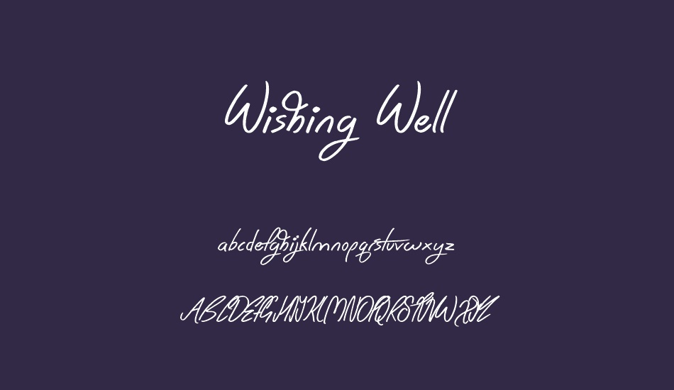 wishing-well font