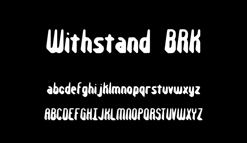 withstand-brk font