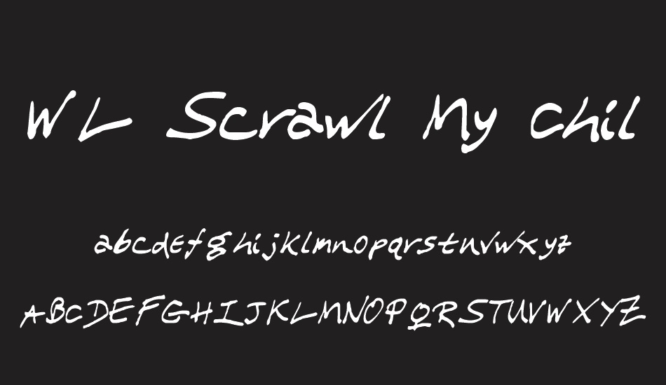 wl-scrawl-my-children font