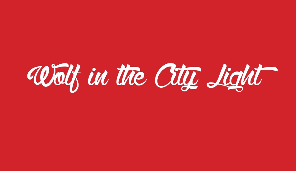 wolf-in-the-city-light font big