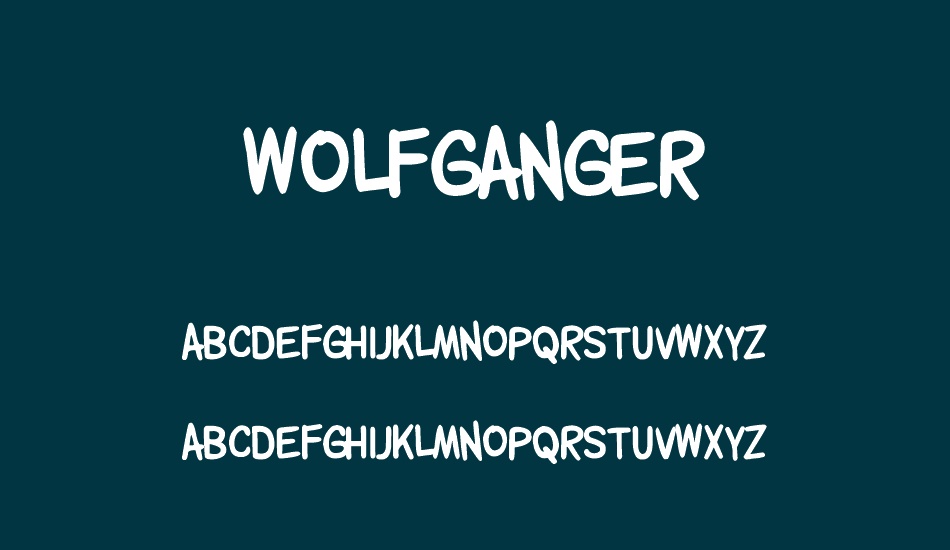 wolfganger font