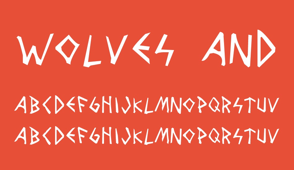 wolves-and-ravens font