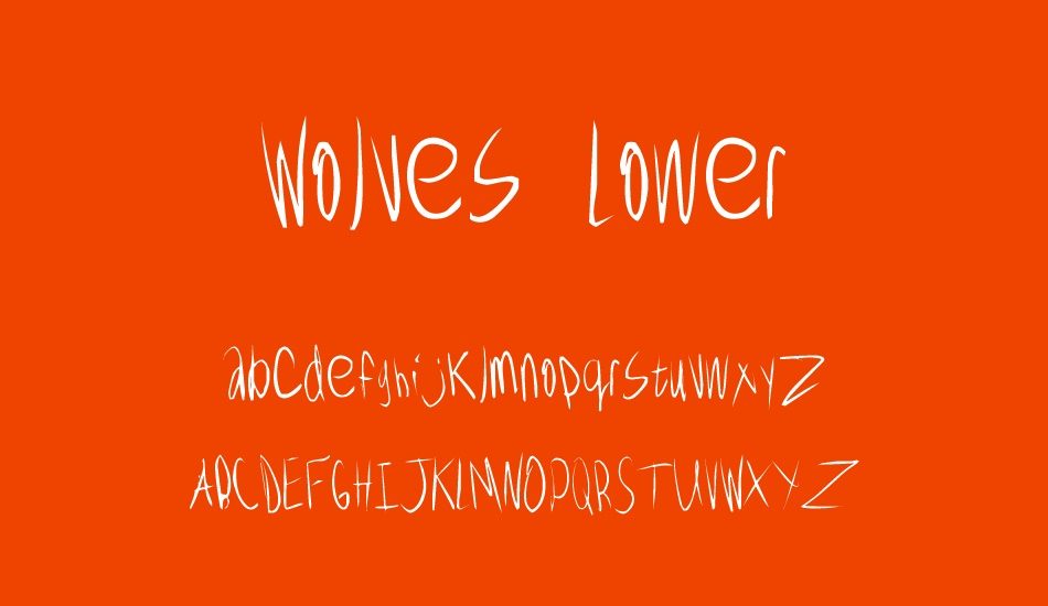 wolves-lower font