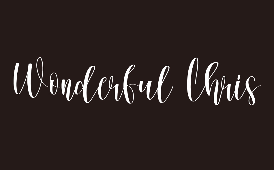 Wonderful Christmas font big