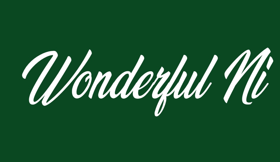 wonderful-night-personal-use font big