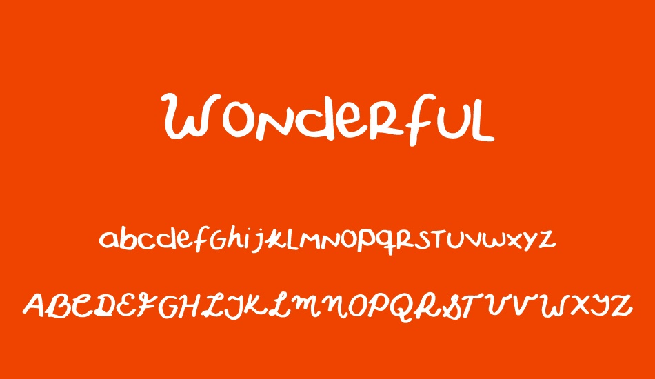 wonderful font