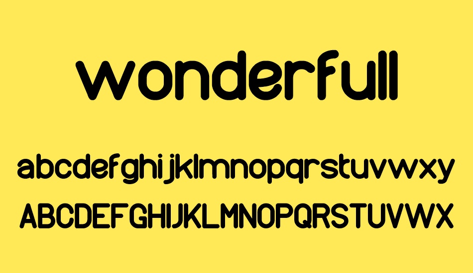 wonderfull font