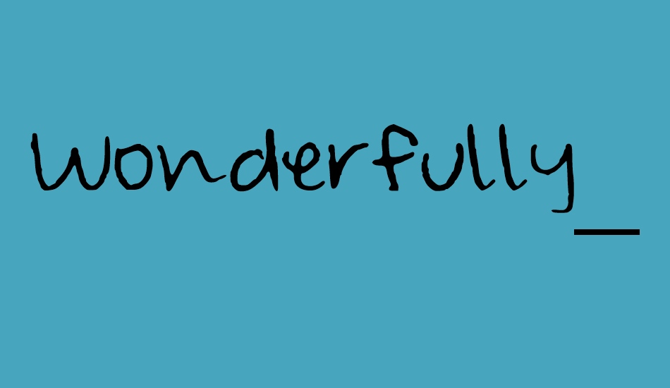 wonderfully-wandering font big