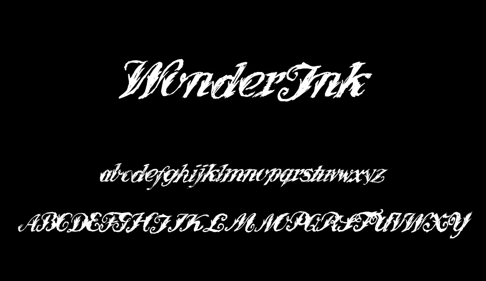 wonderınk font