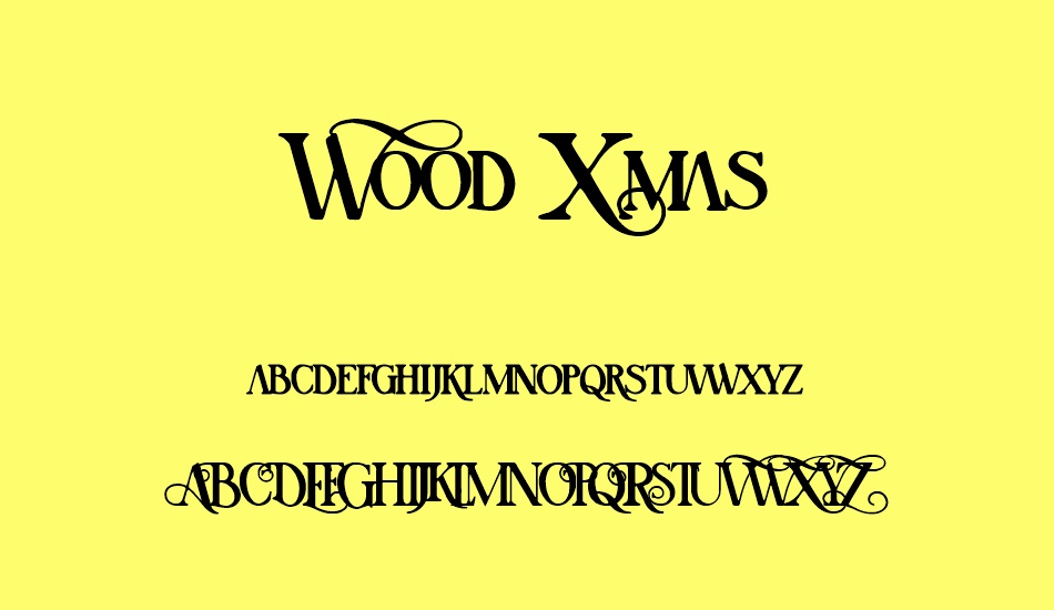 wood-xmas font