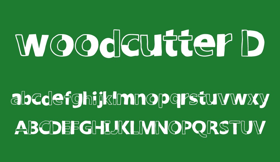 woodcutter-delıcada font