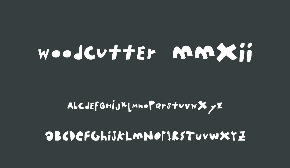 woodcutter-mmxıı font