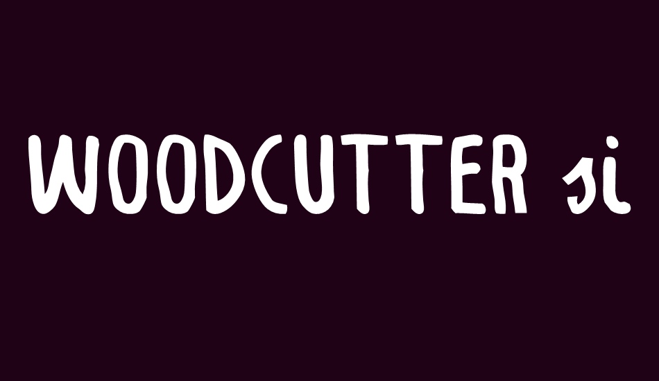 woodcutter-simple-font font big