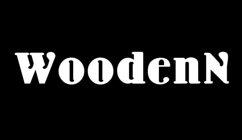 woodennickelblack font big