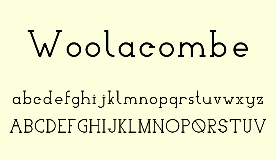 woolacombe font