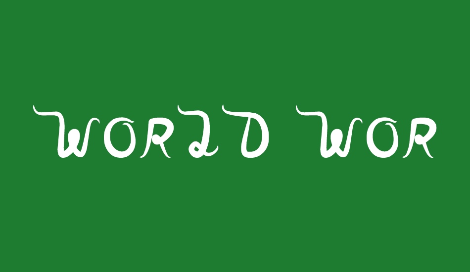 world-word font big