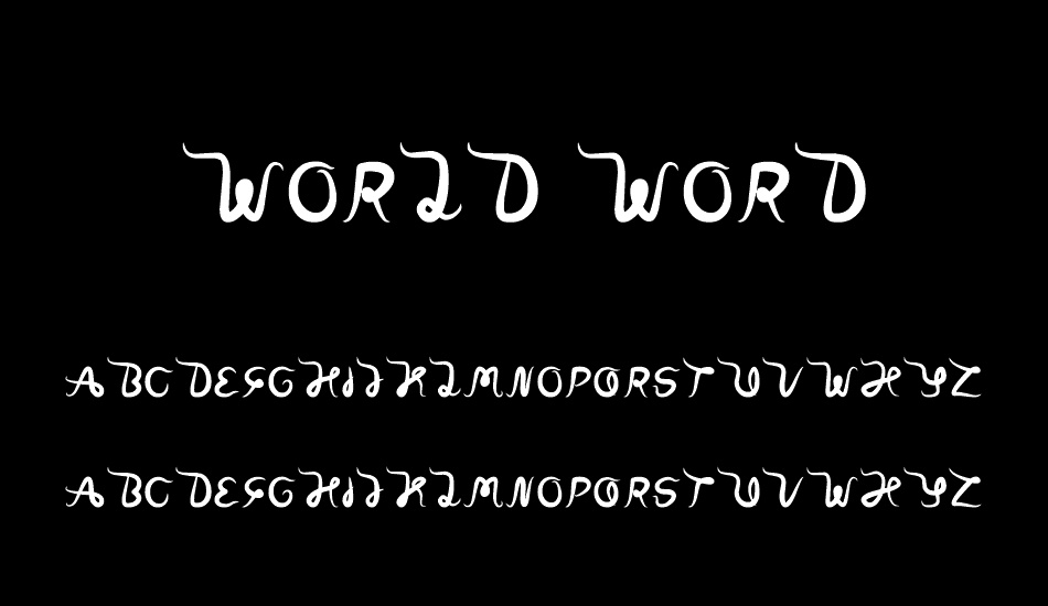 world-word font