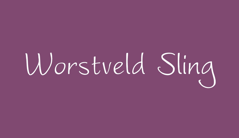 worstveld-sling font big