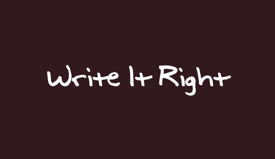 write-ıt-right font big