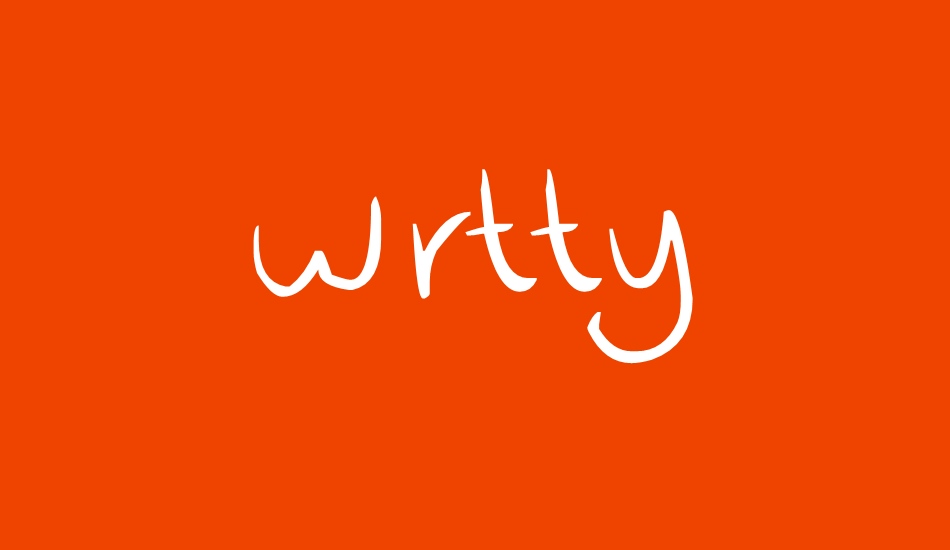 wrtty font big