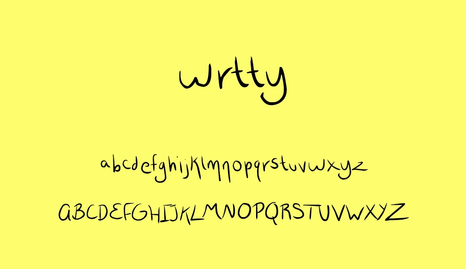 wrtty font