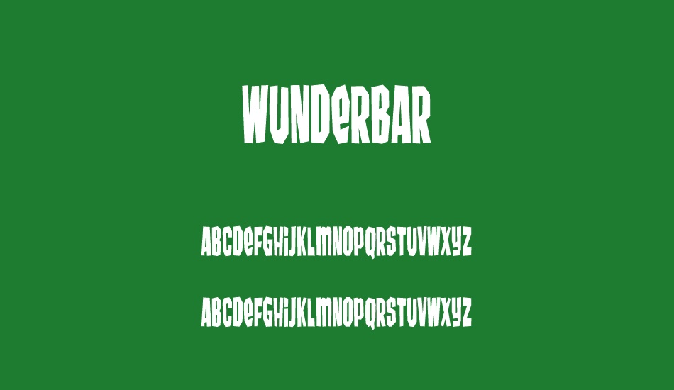 wunderbar font