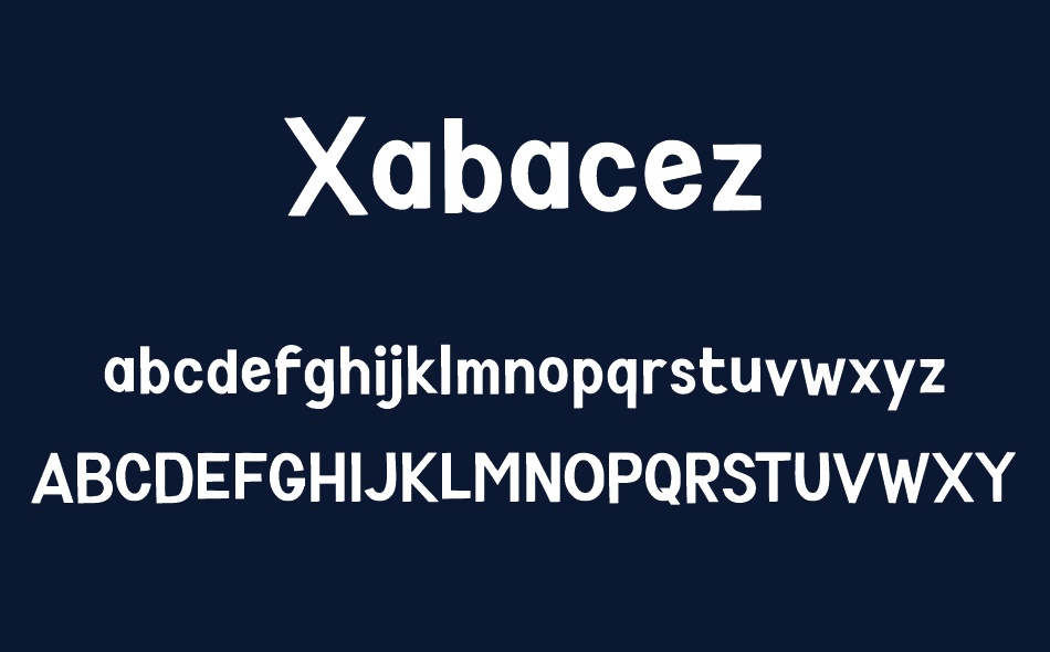 Xabacez font