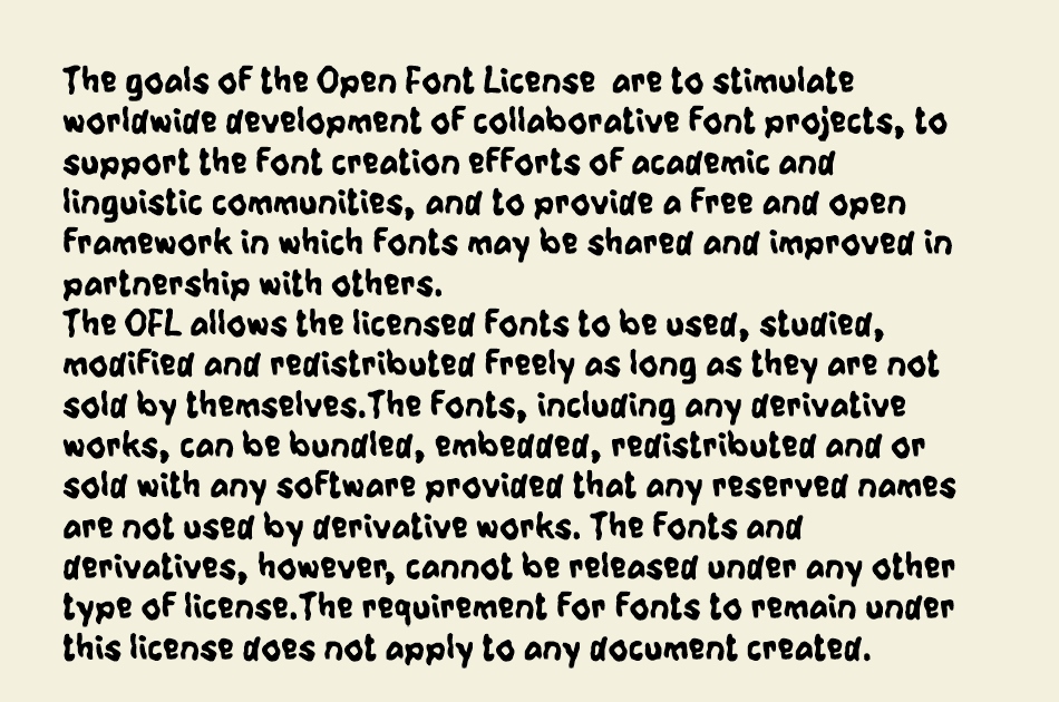 Xabeson font 1